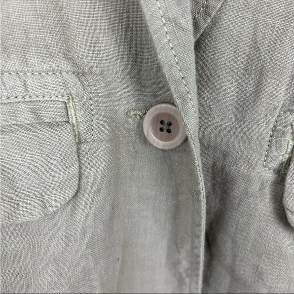 Poetry Womens 100% Linen Blazer Oversized Lagenlook Cotton Lined UK 6 US 2 - Picture 3 of 8